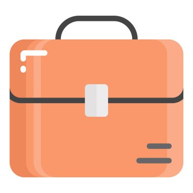 evrak çantası vektör düz simgesi, okul ve eğitim simgesi