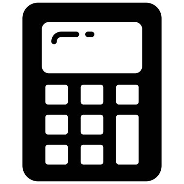 hesap makinesi vektör simgesi, okul ve eğitim simgesi