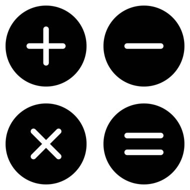 hesap makinesi vektör simgesi, okul ve eğitim simgesi