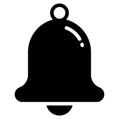 çan vektör simgesi, okul ve eğitim simgesi