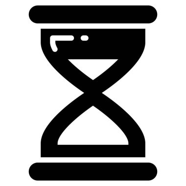 kum saati vektör simgesi, okul ve eğitim simgesi