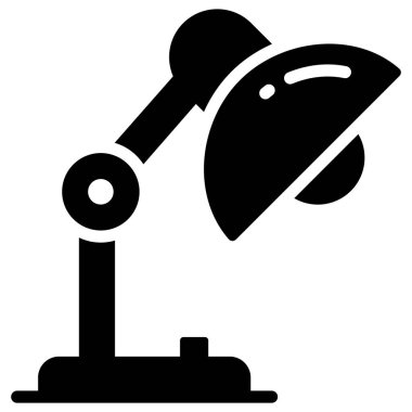 masa lambası vektör simgesi, okul ve eğitim simgesi