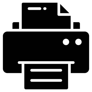 yazıcı vektör simgesi, okul ve eğitim simgesi