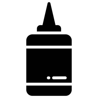 Yapıştırıcı vektör simgesi, okul ve eğitim simgesi