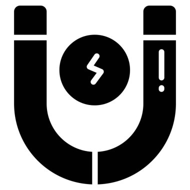 mıknatıs vektörü simgesi, okul ve eğitim simgesi