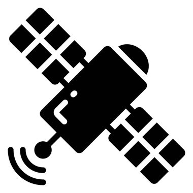 uydu vektör simgesi, okul ve eğitim simgesi