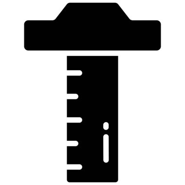 cetvel vektör simgesi, okul ve eğitim simgesi