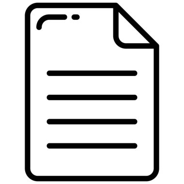 belge vektör çizgisi simgesi, okul ve eğitim simgesi