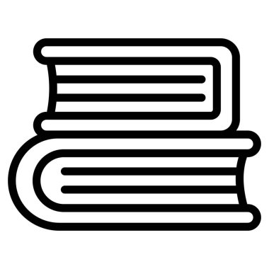 kitap vektör satırı simgesi, okul ve eğitim simgesi