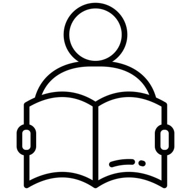 öğrenci vektör çizgisi simgesi, okul ve eğitim simgesi