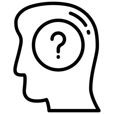 şüpheli vektör çizgisi simgesi, okul ve eğitim simgesi