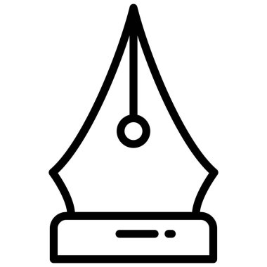 kalem vektör satırı simgesi, okul ve eğitim simgesi