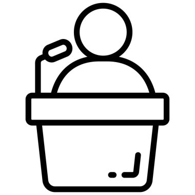 Ders vektör satırı simgesi, okul ve eğitim simgesi