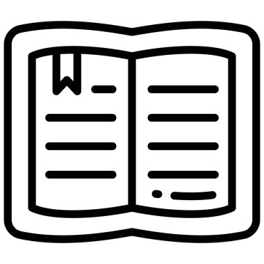 kitap vektör satırı simgesi, okul ve eğitim simgesi