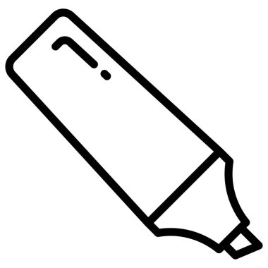 vurgulanmış vektör çizgisi simgesi, okul ve eğitim simgesi