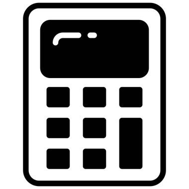 hesap makinesi vektör simgesi, okul ve eğitim simgesi