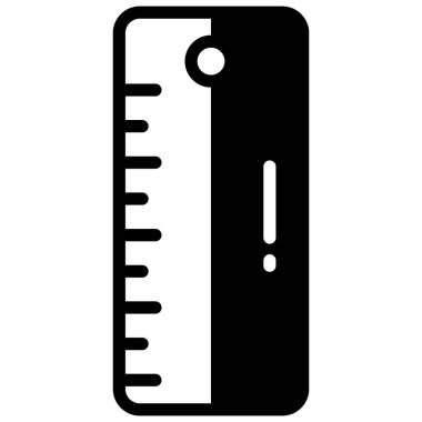 cetvel vektör simgesi, okul ve eğitim simgesi