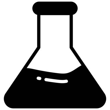 test tübü vektör simgesi, okul ve eğitim simgesi