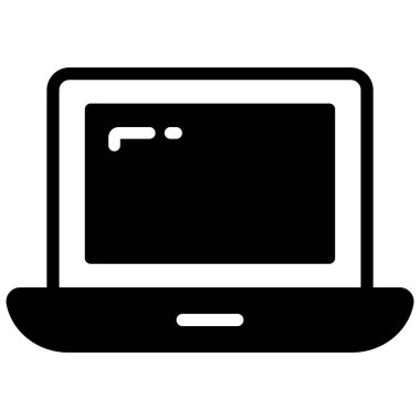 dizüstü bilgisayar vektör simgesi, okul ve eğitim simgesi