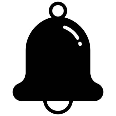 Çan vektör simgesi, okul ve eğitim simgesi