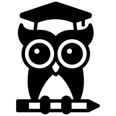 bilgelik vektör simgesi, okul ve eğitim simgesi