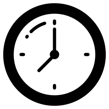 saat vektör simgesi, okul ve eğitim simgesi