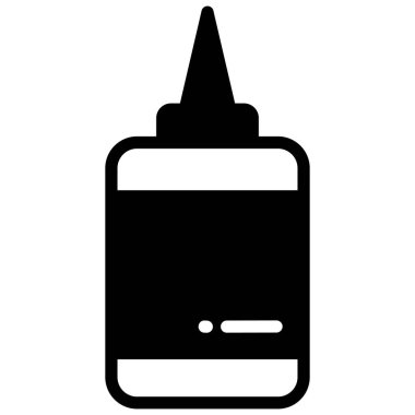 Yapıştırıcı vektör simgesi, okul ve eğitim simgesi