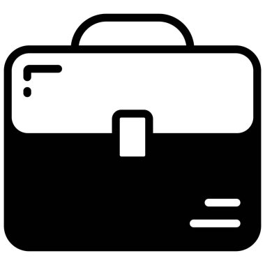 evrak çantası vektör simgesi, okul ve eğitim simgesi