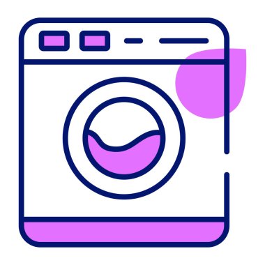 Washing Machine design of houseware vector icon