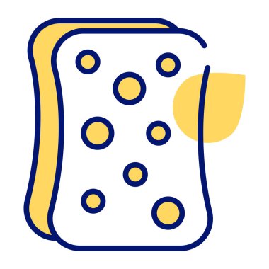 A beautifully designed cleaning sponge vector, hygiene concept
