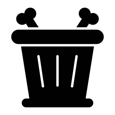 Beautifully designed trash bin vector in modern style