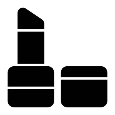 Lipstick vector design in modern style, makeup accessory