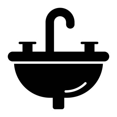 Beautiful vector design of washbasin, bathroom accessory