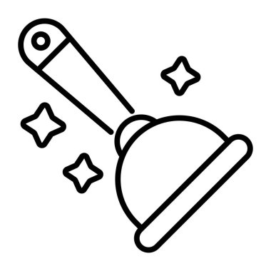 Plunger icon, vector design of toilet cleaner