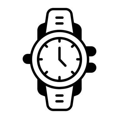 A wristwatch icon design, portable timepiece device