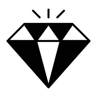 Diamond vector icon design, modern and trendy style