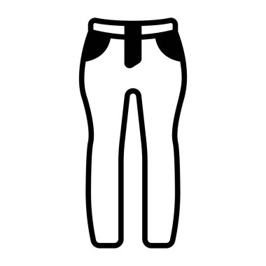 Vector icon design of pants in trendy style
