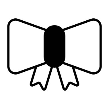 Beautiful ribbon bow vector design, modern style