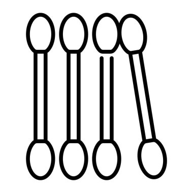 Cotton swab vector design in trendy style, editable icon