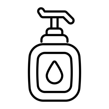 Liquid hand wash icon design, hand sanitizer dispenser