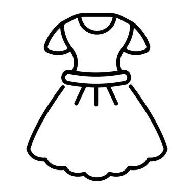Beautiful vector design of frock, women fashion apparel