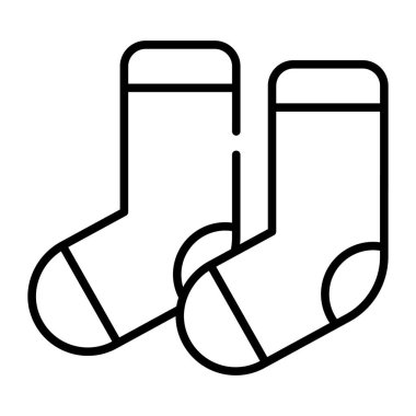 Socks vector icon design, anklet covering product