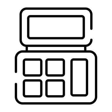 Eyeshade kit vector icon, design of makeup