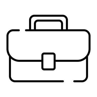 Briefcase vector design in trendy and modern style