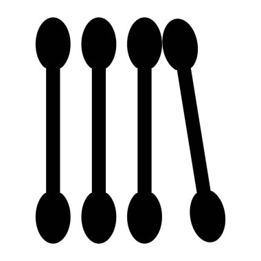 Cotton swab vector design in trendy style, editable icon
