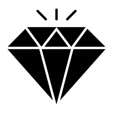 Diamond vector icon design, modern and trendy style