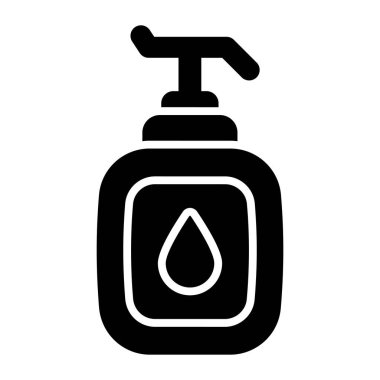 Liquid hand wash icon design, hand sanitizer dispenser