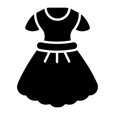 Beautiful vector design of frock, women fashion apparel
