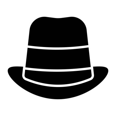 A fashionable hat icon design, editable vector