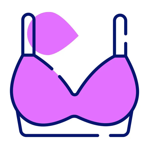 Bra Vector Icon Design Ladies Undergarments — Vettoriale Stock